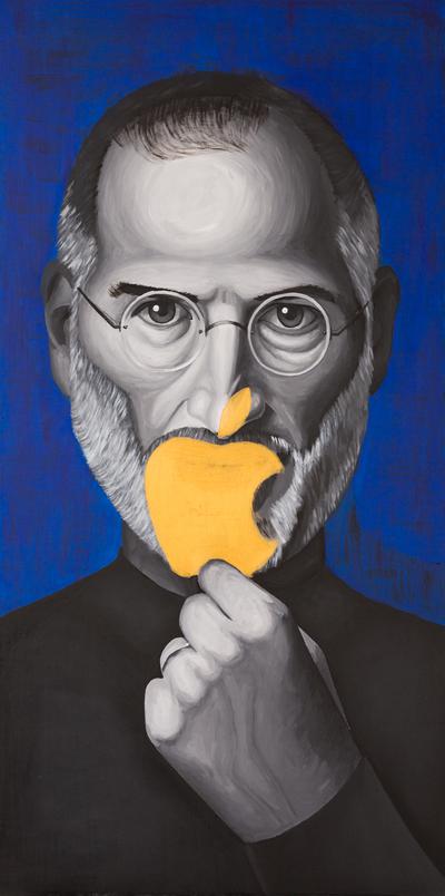 Steve Jobs painting full view