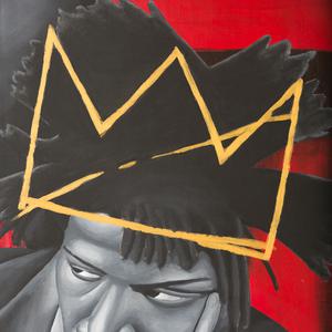 Jean-Michel Basquiat crown detail